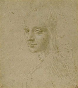 Head of a Young Woman - da Vinci