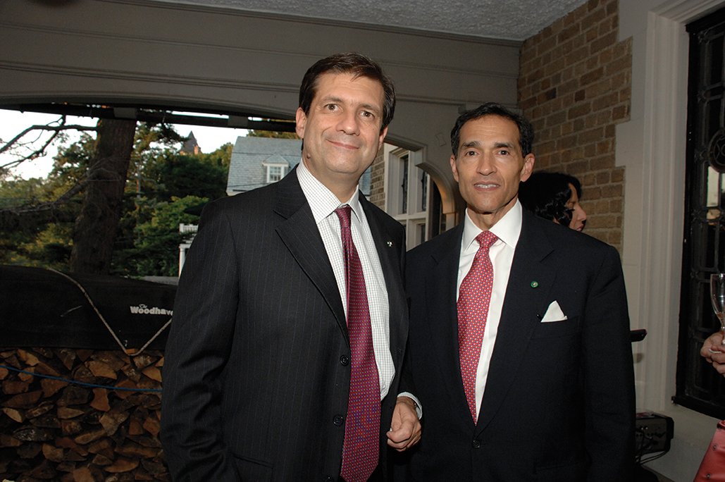Minister Talò with Carl Morelli, President of the U.S. Chapter of the Savoy Orders