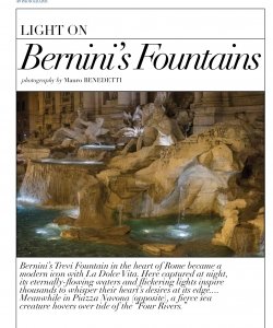 Bernini's Fountains. Photograph © Mauro Benedetti.